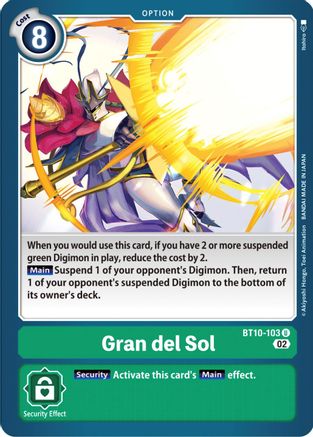Gran del Sol (BT10-103)  Uncommon - Xros Encounter