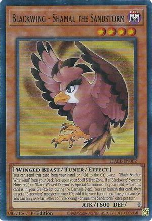 Blackwing - Shamal the Sandstorm (DABL-EN002) - Super Rare - 1st Edition - Darkwing Blast