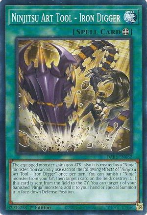 Ninjitsu Art Tool - Iron Digger (DABL-EN062) - Common - Darkwing Blast