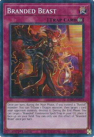 Branded Beast (DABL-EN073) - Super Rare - 1st Edition - Darkwing Blast