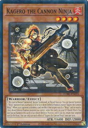 Kagero the Cannon Ninja (DABL-EN018) - Common - Darkwing Blast