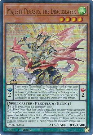 Majesty Pegasus, the Dracoslayer (DABL-EN023) - Ultra Rare - 1st Edition - Darkwing Blast
