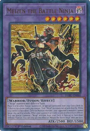 Meizen the Battle Ninja (DABL-EN040) - Ultra Rare - 1st Edition - Darkwing Blast