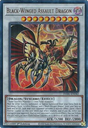 Black-Winged Assault Dragon (DABL-EN042) - Ultra Rare - Darkwing Blast