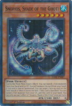 Snopios, Shade of the Ghoti (DABL-EN087) - Super Rare - Darkwing Blast