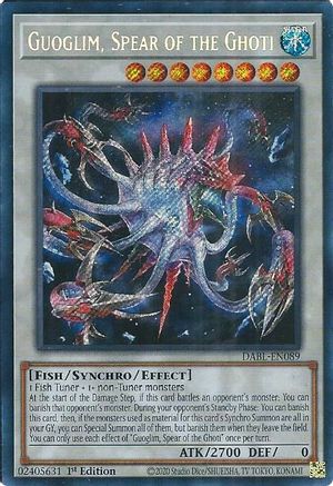 Guoglim, Spear of the Ghoti (DABL-EN089) - Secret Rare - 1st Edition - Darkwing Blast
