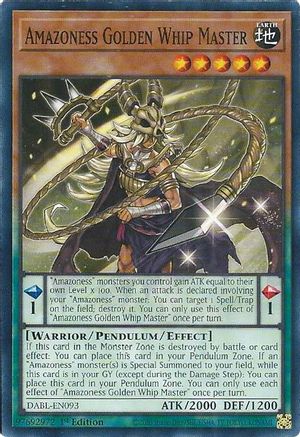 Amazoness Golden Whip Master (DABL-EN093) - Common - Darkwing Blast