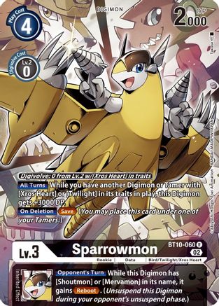 Sparrowmon (Alternate Art) (BT10-060) Foil Rare - Xros Encounter