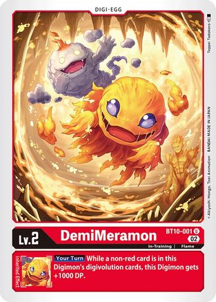 DemiMeramon (BT10-001)  Uncommon - Xros Encounter