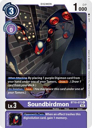 Soundbirdmon (BT10-072)  Common - Xros Encounter