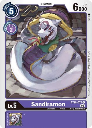Sandiramon (BT10-079)  Common - Xros Encounter