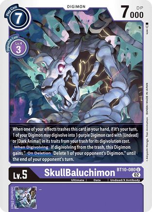 SkullBaluchimon (BT10-080)  Uncommon - Xros Encounter