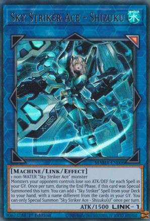 Sky Striker Ace - Shizuku (MAMA-EN006) - Ultra Rare - 1st Edition - Magnificent Mavens