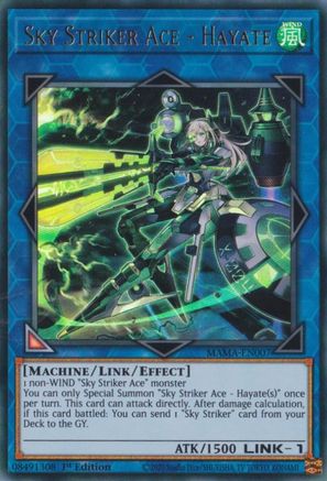 Sky Striker Ace - Hayate (MAMA-EN007) - Ultra Rare - 1st Edition - Magnificent Mavens