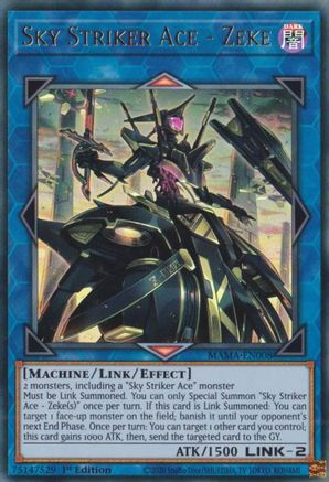 Sky Striker Ace - Zeke (MAMA-EN008) - Ultra Rare - 1st Edition - Magnificent Mavens