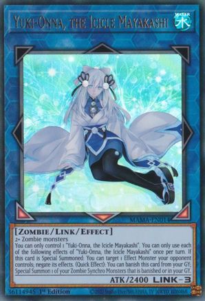 Yuki-Onna, the Icicle Mayakashi (MAMA-EN014) - Ultra Rare - 1st Edition - Magnificent Mavens