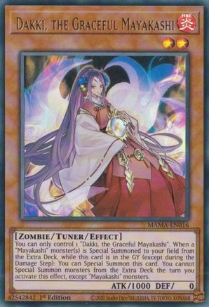 Dakki, the Graceful Mayakashi (MAMA-EN016) - Ultra Rare - 1st Edition - Magnificent Mavens