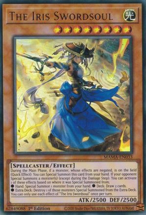 The Iris Swordsoul (MAMA-EN033) - Ultra Rare - 1st Edition - Magnificent Mavens