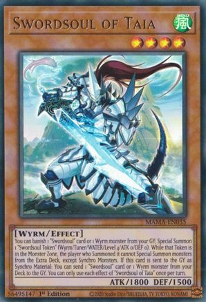 Swordsoul of Taia (MAMA-EN035) - Ultra Rare - 1st Edition - Magnificent Mavens