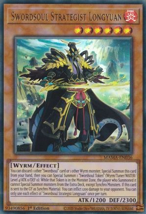 Swordsoul Strategist Longyuan (MAMA-EN036) - Ultra Rare - 1st Edition - Magnificent Mavens