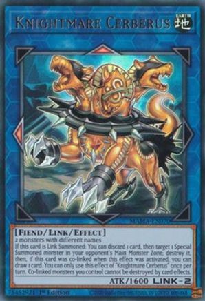 Knightmare Cerberus (MAMA-EN070) - Ultra Rare - 1st Edition - Magnificent Mavens