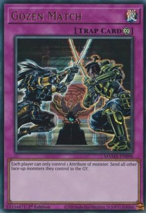 Gozen Match (MAMA-EN098) - Ultra Rare - Magnificent Mavens