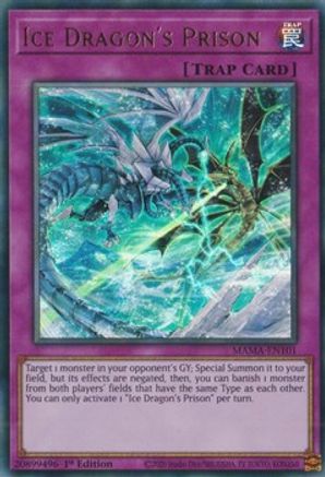 Ice Dragon's Prison (MAMA-EN101) - Ultra Rare - 1st Edition - Magnificent Mavens