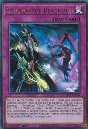 Swordsoul Blackout (MAMA-EN044) - Ultra Rare - Magnificent Mavens