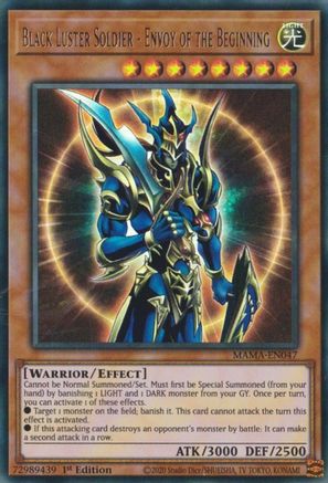 Black Luster Soldier - Envoy of the Beginning (MAMA-EN047) - Ultra Rare - 1st Edition - Magnificent Mavens