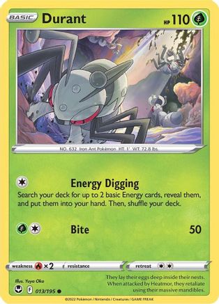Durant 13/195  - Common - SWSH12: Silver Tempest