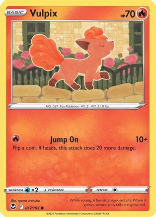 Vulpix 17/195  - Common - SWSH12: Silver Tempest