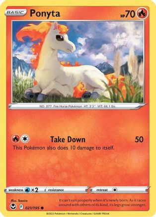 Ponyta 21/195  - Common - SWSH12: Silver Tempest
