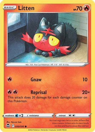 Litten 30/195  - Common - SWSH12: Silver Tempest