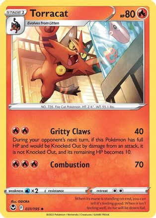 Torracat 31/195  - Uncommon - SWSH12: Silver Tempest