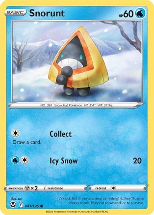 Snorunt 41/195  - Common - SWSH12: Silver Tempest