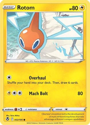 Rotom 53/195  - Common - SWSH12: Silver Tempest