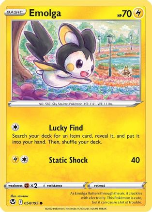 Emolga 54/195  - Common - SWSH12: Silver Tempest