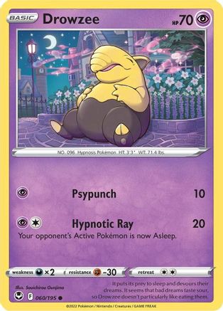 Drowzee 60/195  - Common - SWSH12: Silver Tempest