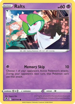 Ralts 67/195  - Common - SWSH12: Silver Tempest