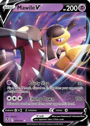 Mawile V 70/195 Holofoil - Ultra Rare - SWSH12: Silver Tempest