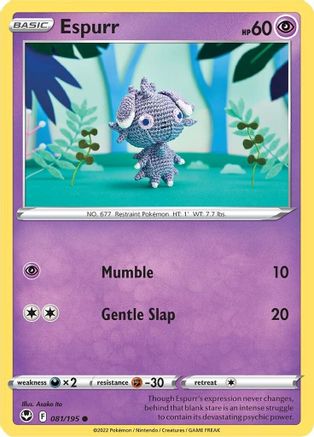 Espurr 81/195  - Common - SWSH12: Silver Tempest