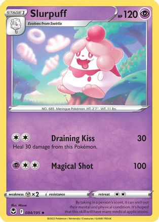 Slurpuff 84/195  - Uncommon - SWSH12: Silver Tempest