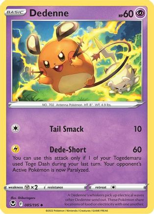 Dedenne 85/195  - Uncommon - SWSH12: Silver Tempest