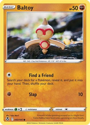 Baltoy 93/195  - Common - SWSH12: Silver Tempest