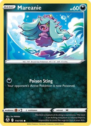 Mareanie 114/195  - Common - SWSH12: Silver Tempest