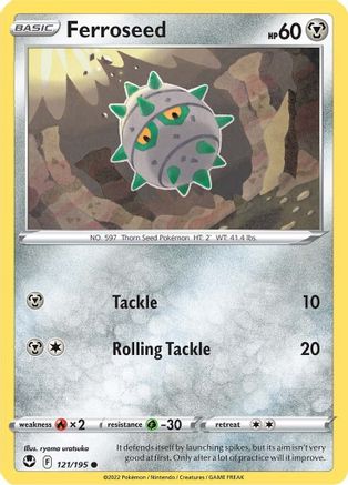 Ferroseed 121/195  - Common - SWSH12: Silver Tempest