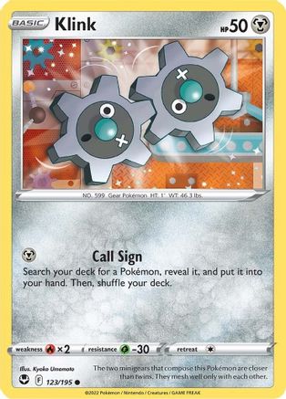 Klink 123/195  - Common - SWSH12: Silver Tempest