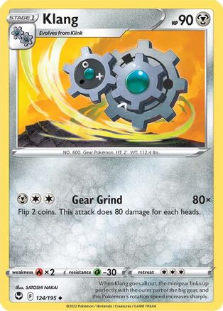 Klang 124/195  - Uncommon - SWSH12: Silver Tempest