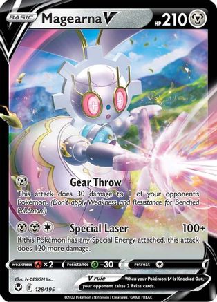 Magearna V 128/195 Holofoil - Ultra Rare - SWSH12: Silver Tempest