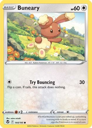 Buneary 144/195  - Common - SWSH12: Silver Tempest